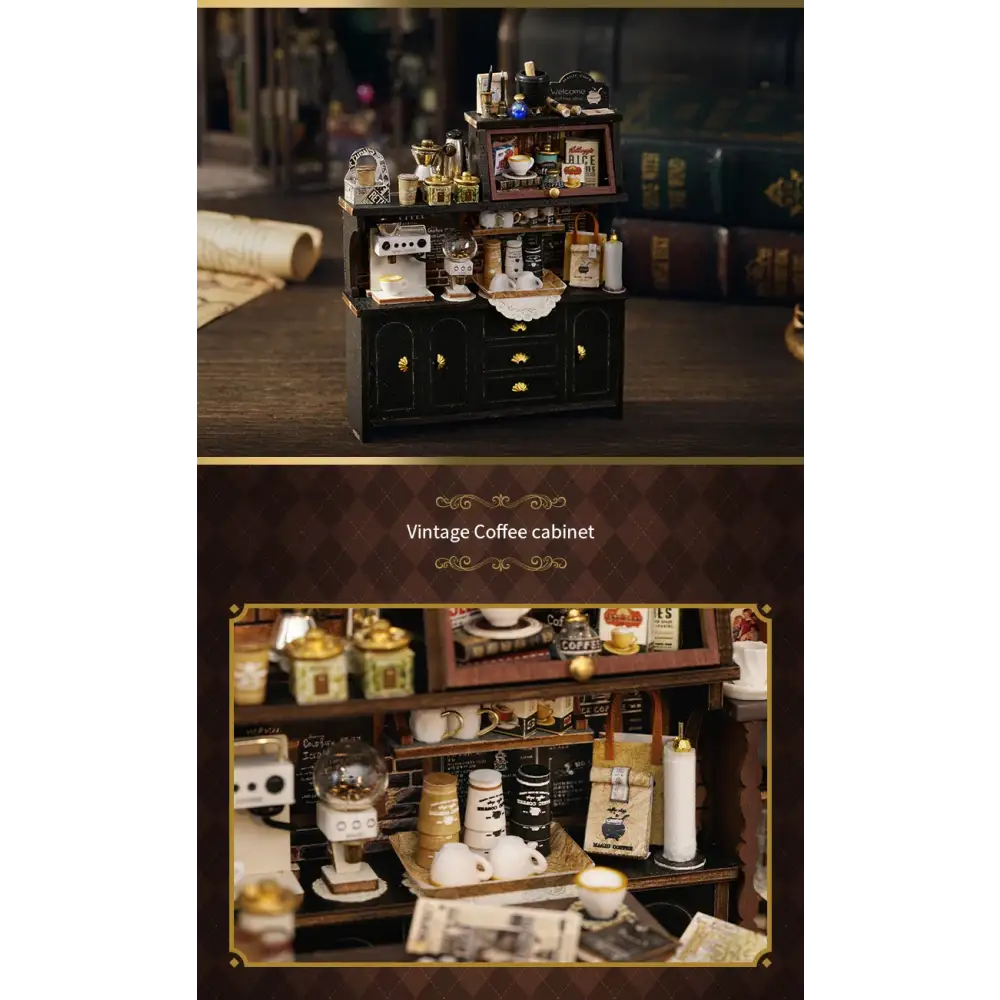 Retro Coffee Shop Book Nook DIY Kit