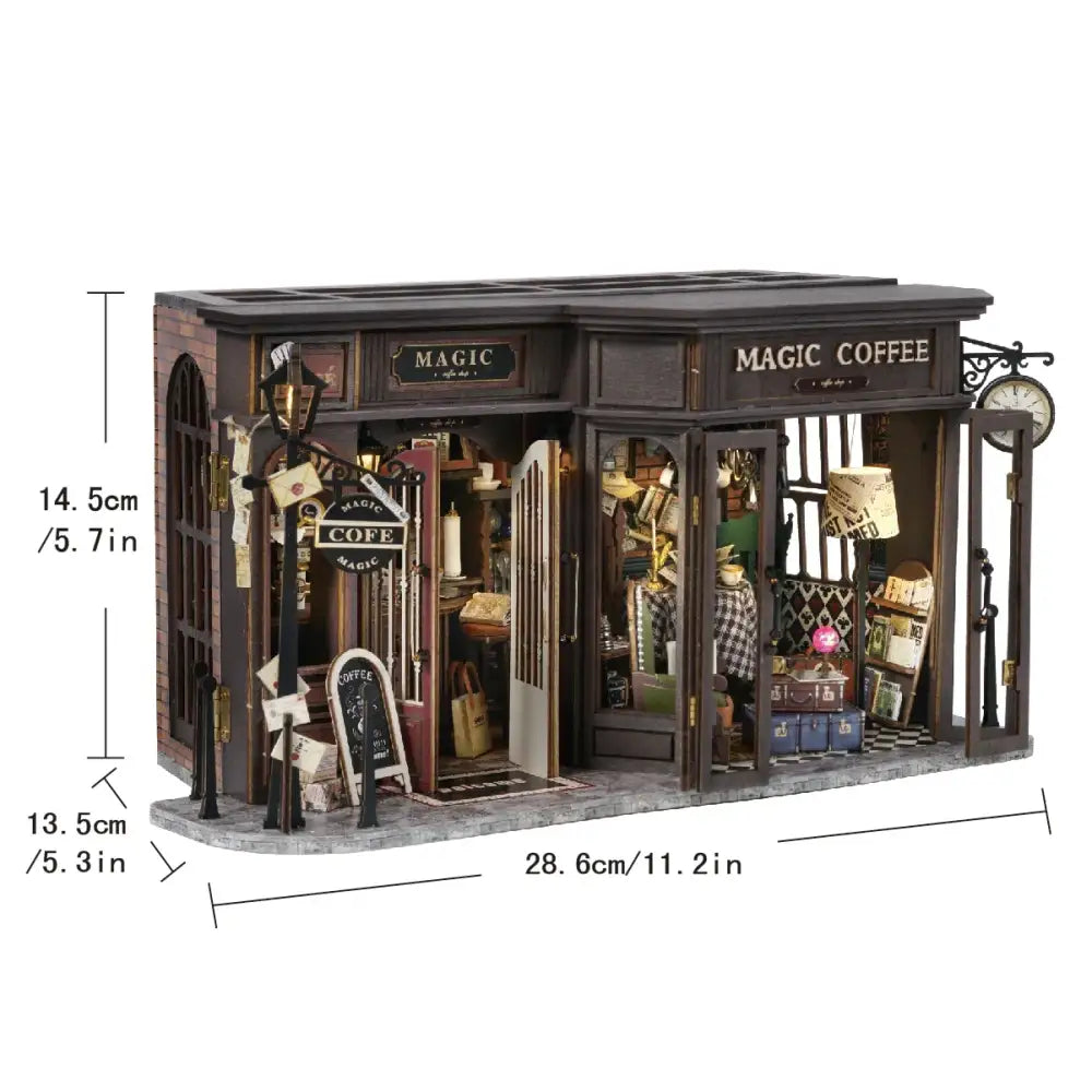 Retro Coffee Shop Book Nook DIY Kit