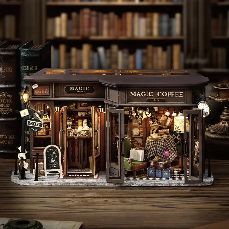 Retro Coffee Shop Book Nook DIY Kit