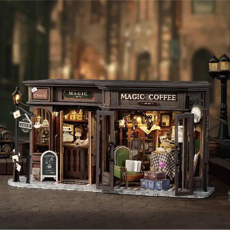 Retro Coffee Shop Book Nook DIY Kit