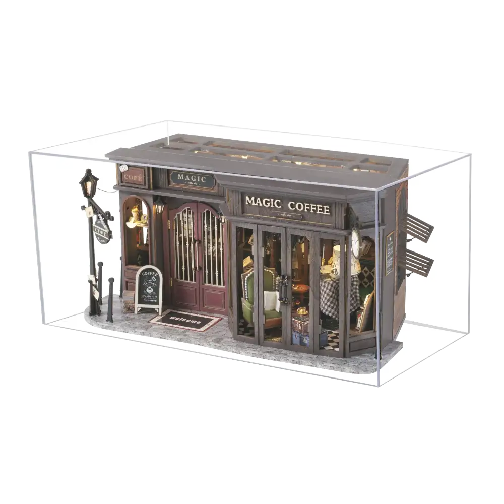 Retro Coffee Shop Book Nook DIY Kit