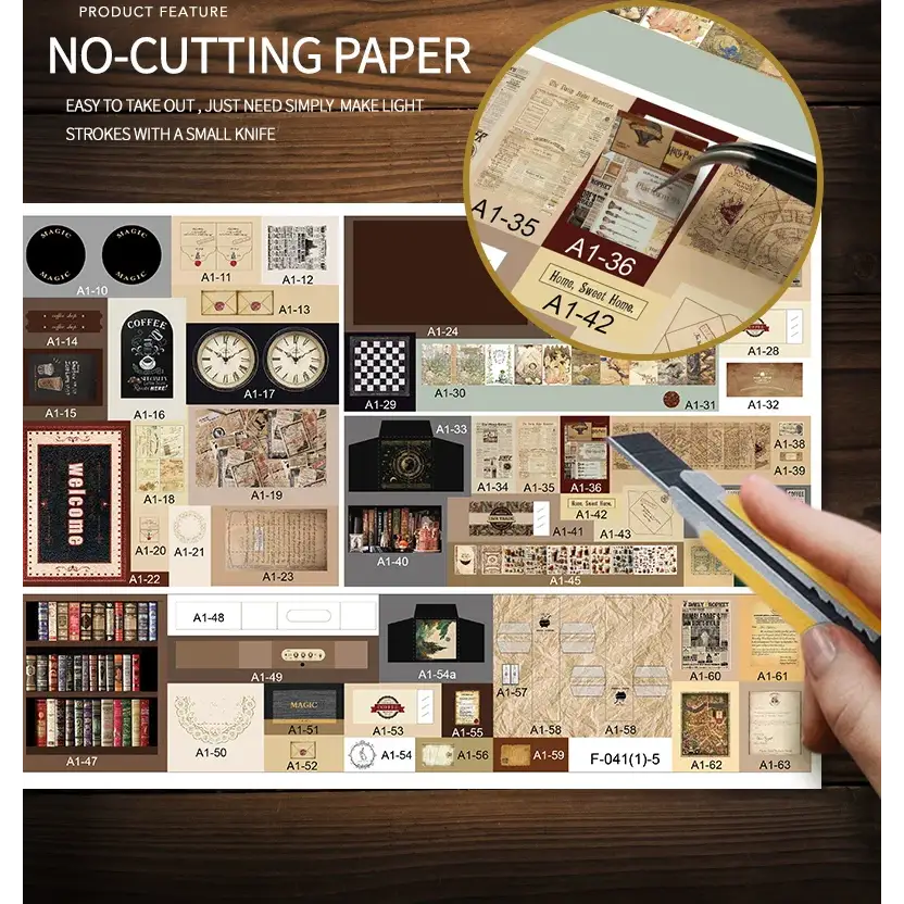 Retro Coffee Shop Book Nook DIY Kit