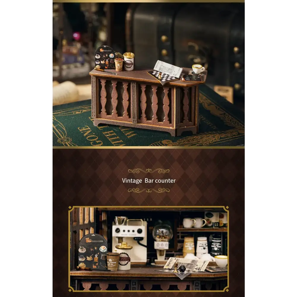 Retro Coffee Shop Book Nook DIY Kit