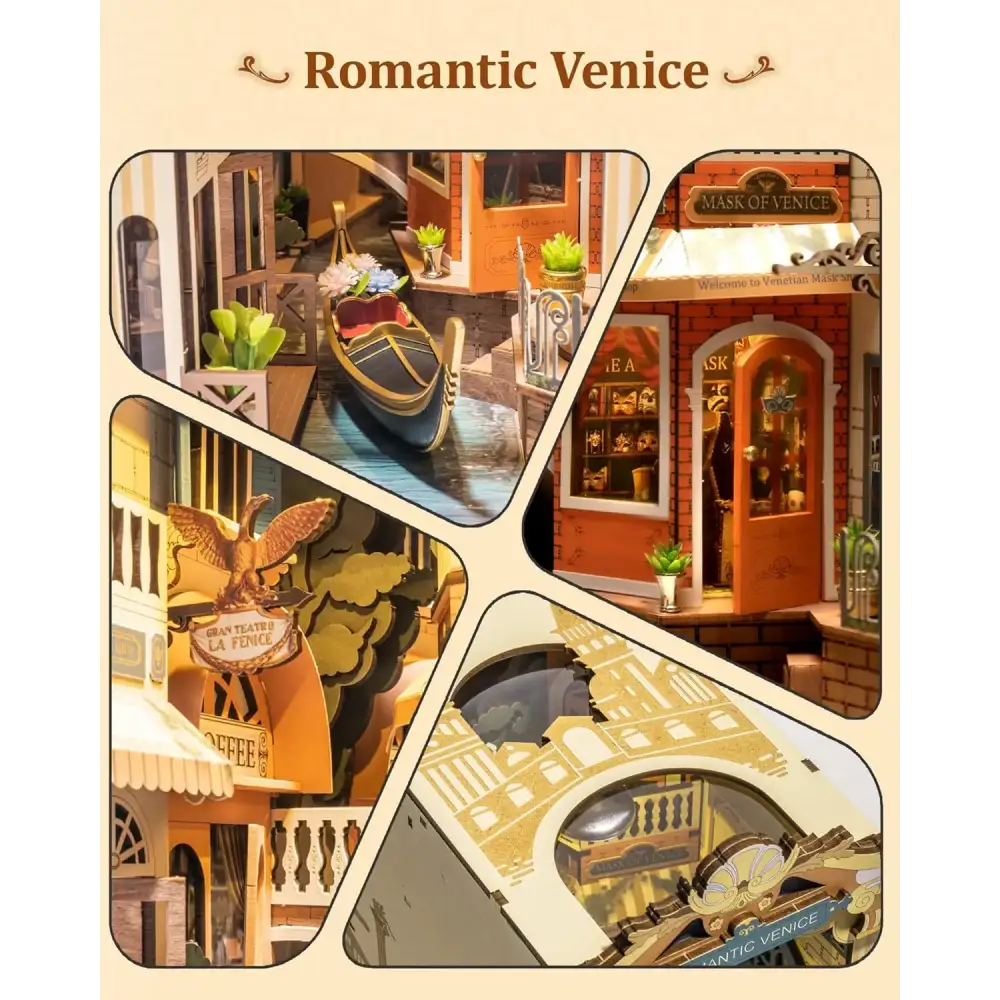 Romantic Venice DIY Book Nook Kit