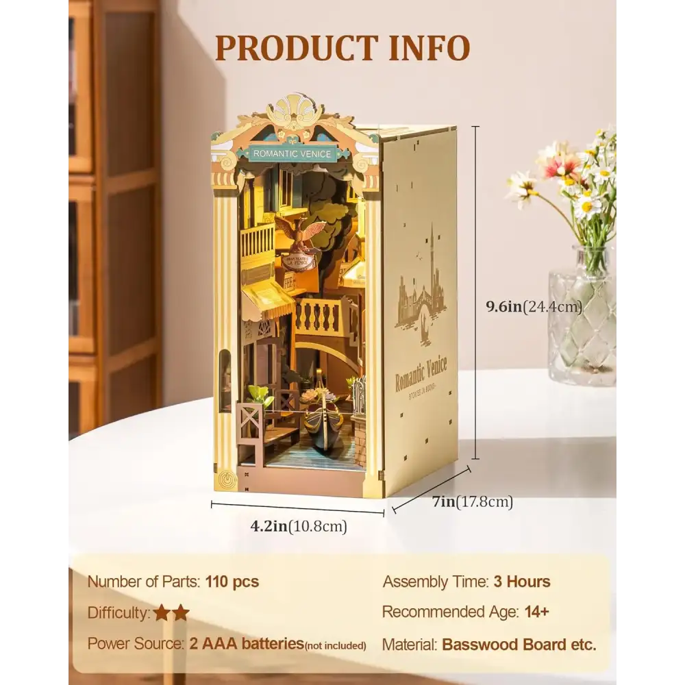 Romantic Venice DIY Book Nook Kit