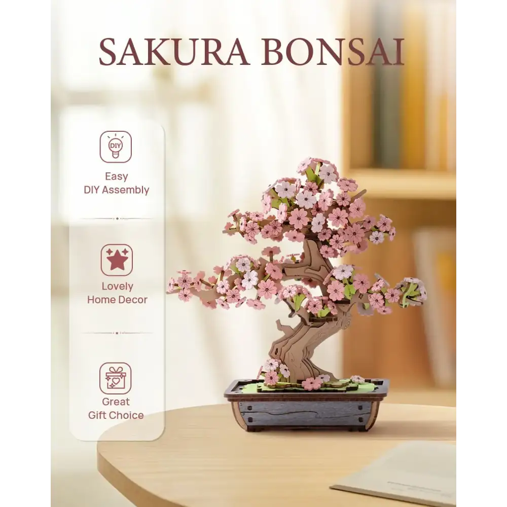 Sakura Bonsai 3D Wooden Puzzle