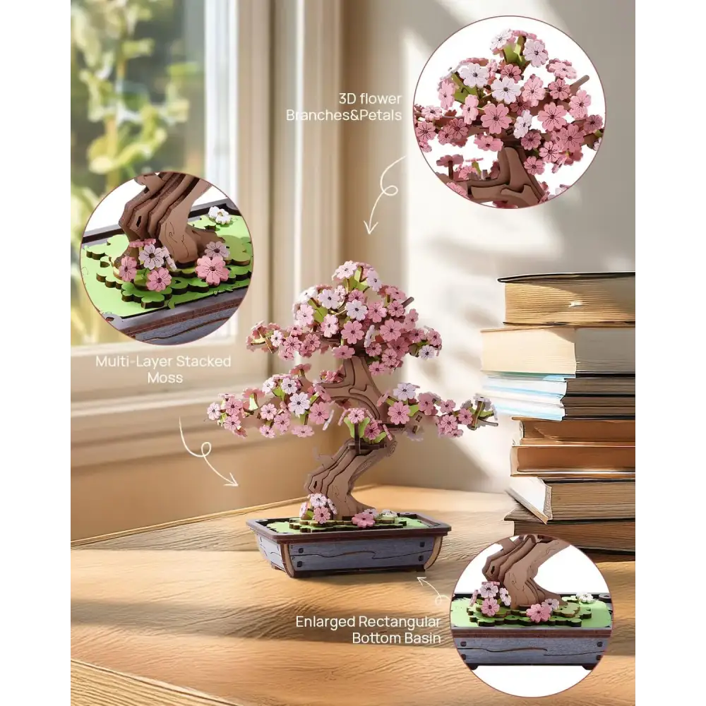 Sakura Bonsai 3D Wooden Puzzle