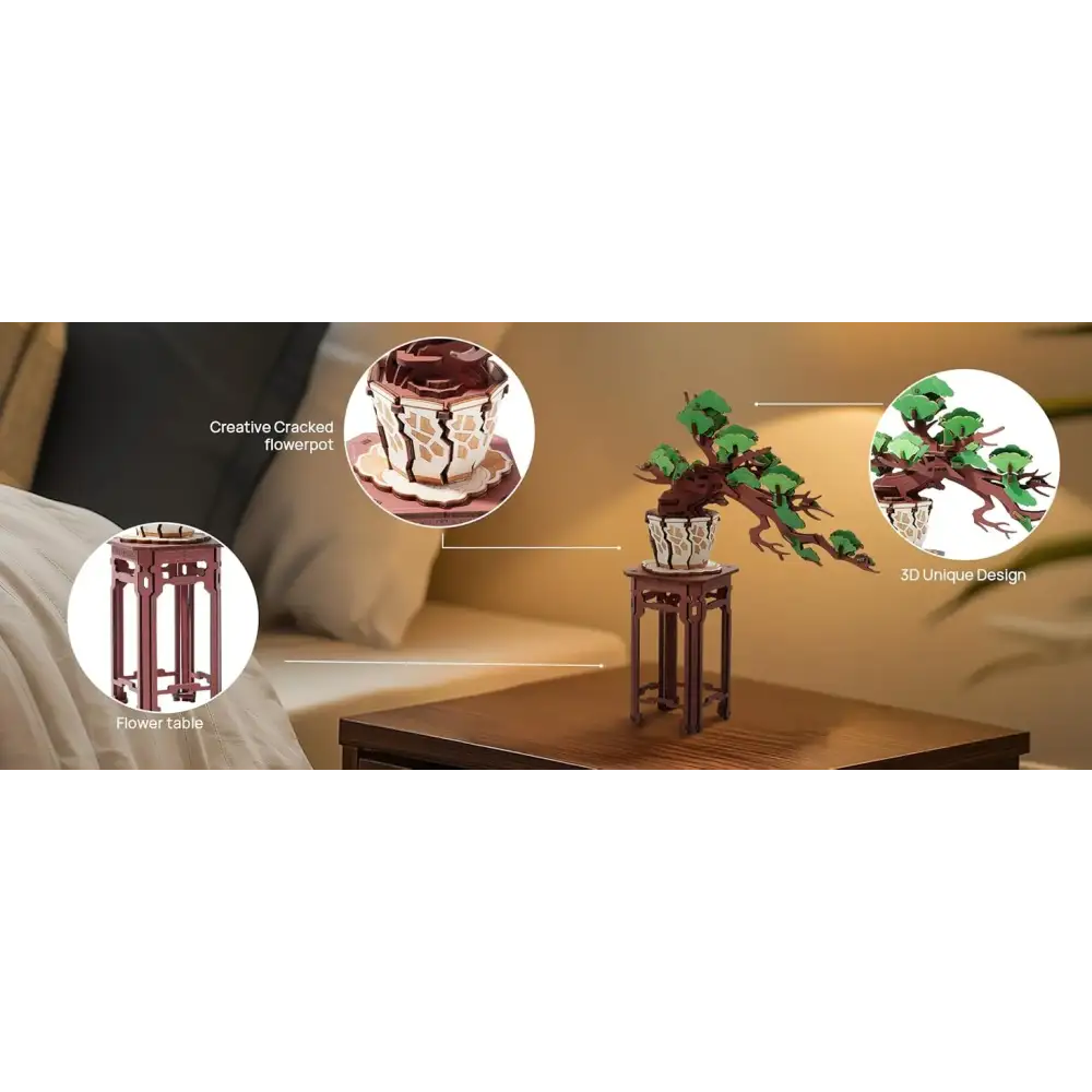 Sakura Bonsai 3D Wooden Puzzle