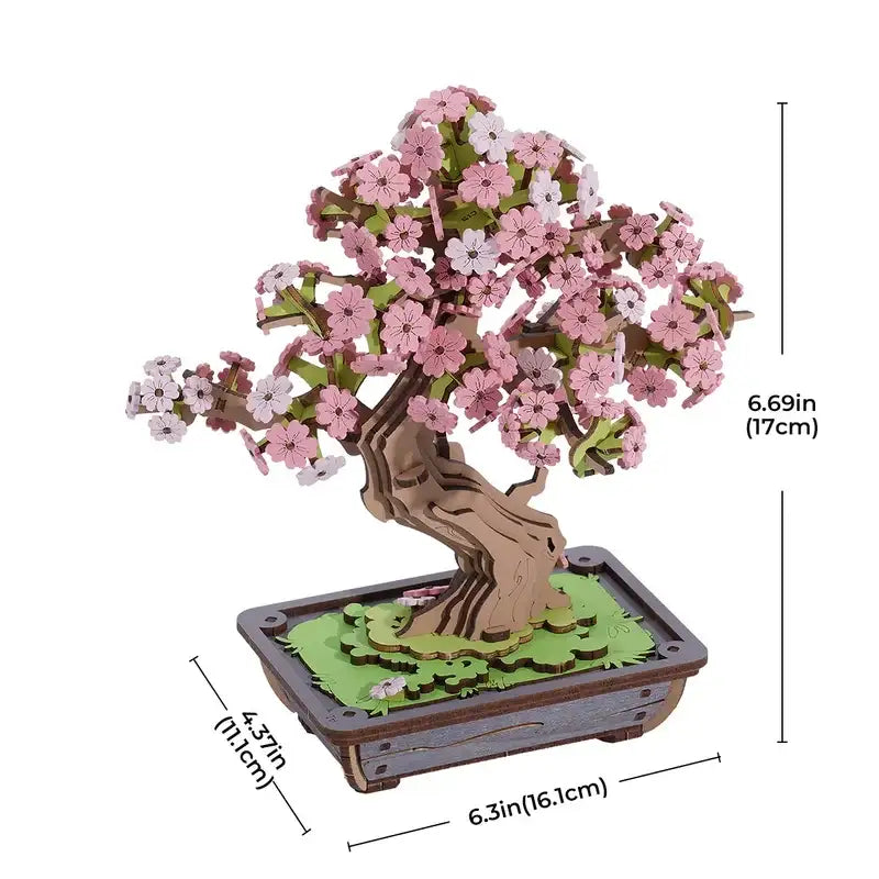 Sakura Bonsai 3D Wooden Puzzle