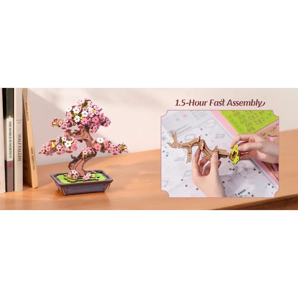 Sakura Bonsai 3D Wooden Puzzle