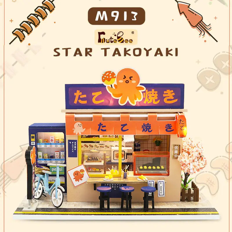 ’Star Takoyaki’ Miniature Dollhouse Kit