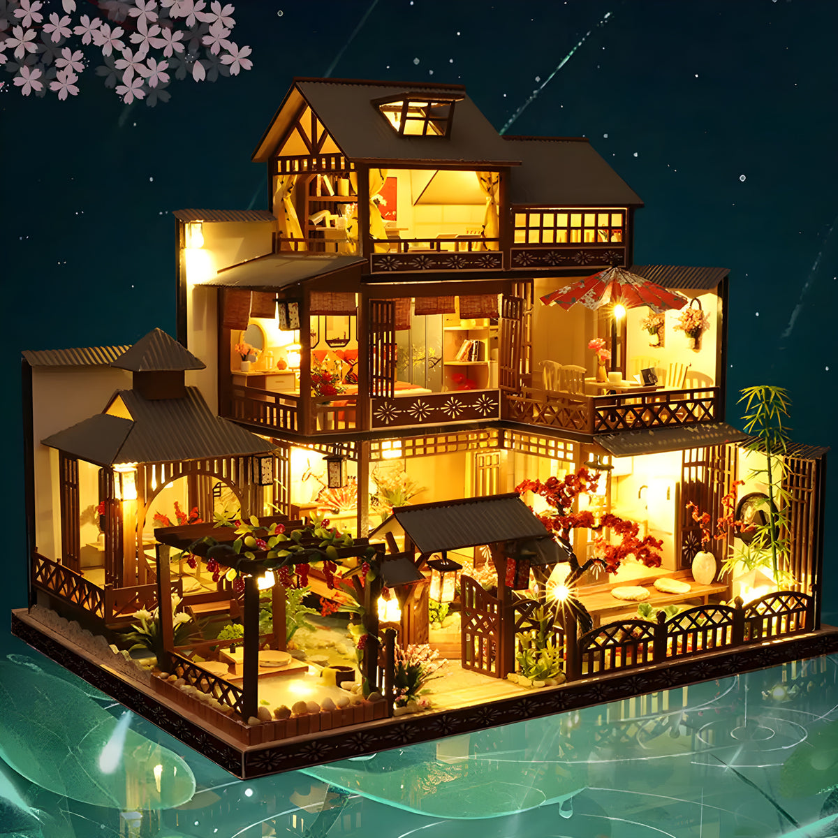 ’Yaquan Court’ Miniature Dollhouse Kit